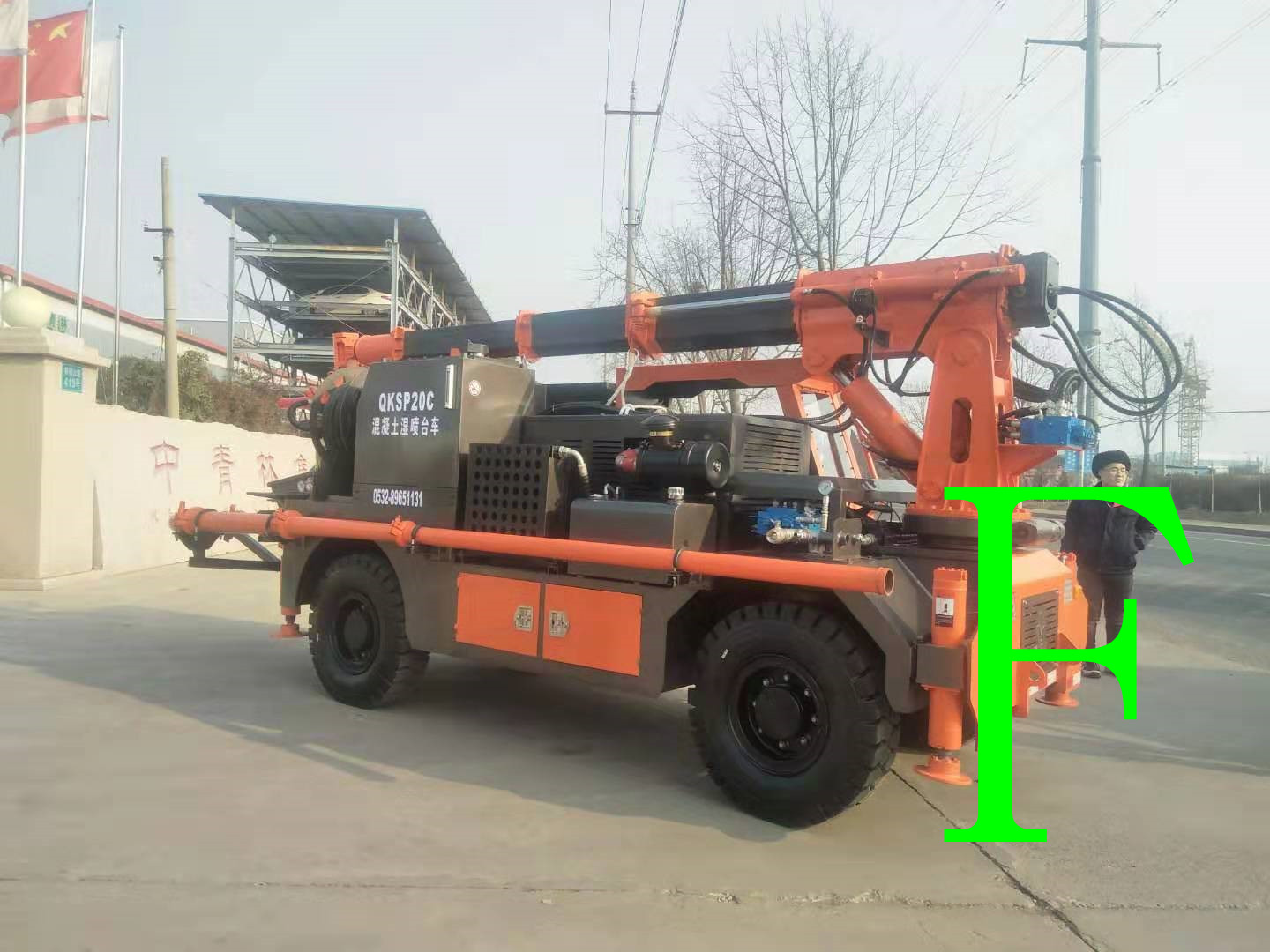 混凝土泵 青科重工 濕噴臺車